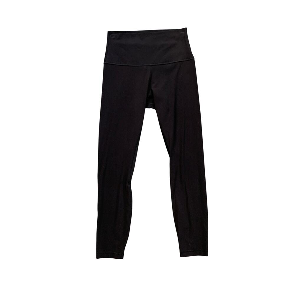 Lululemon Leggings Womens 6 Black Align High Rise Crop Sweat Wick Yoga Workout